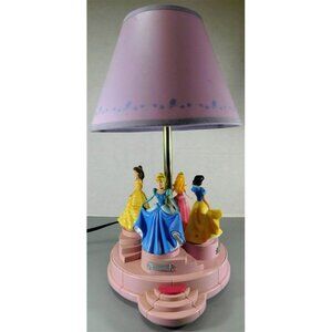 1004/859 Disney Animated Princess Table Lamp / 4 Princess Dance To Music with Or
